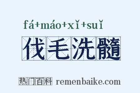 伐毛洗髓是什么意思的图片